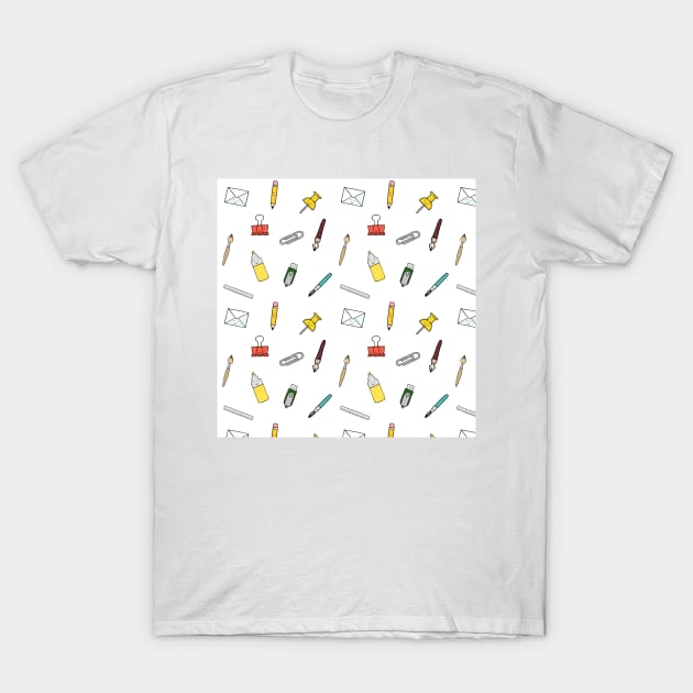 Happy office stationary T-Shirt by bigmoments